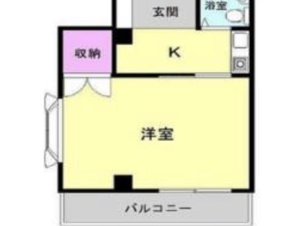 武蔵中原　独立公寓　1K